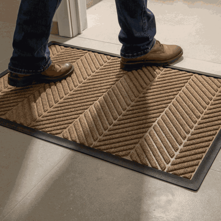 Waterhog Herringbone with a rubber border