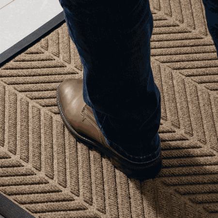 Waterhog Herringbone with a rubber border