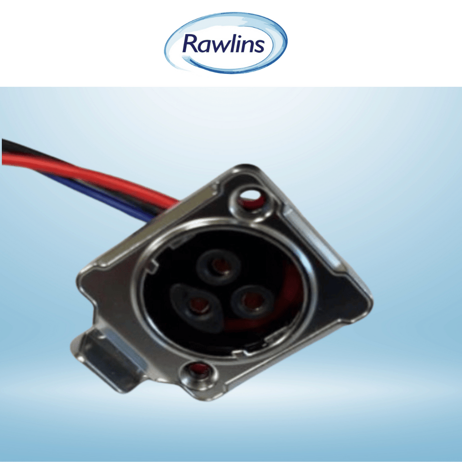 Metal Straight Electrical Female Receptacle - 36VDC, 20A