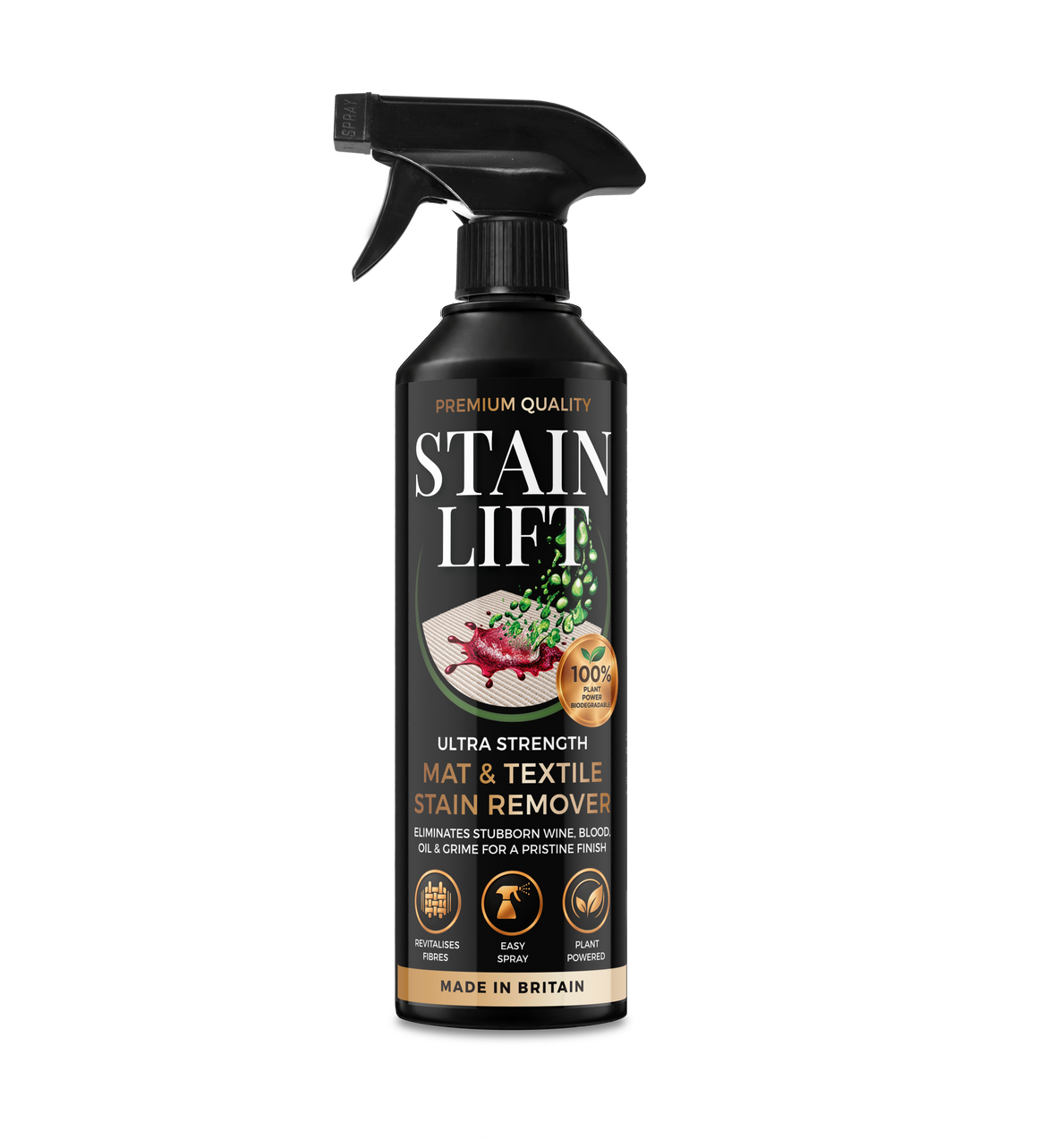 Stain Lift 500ml mat and textile stain remover bottle