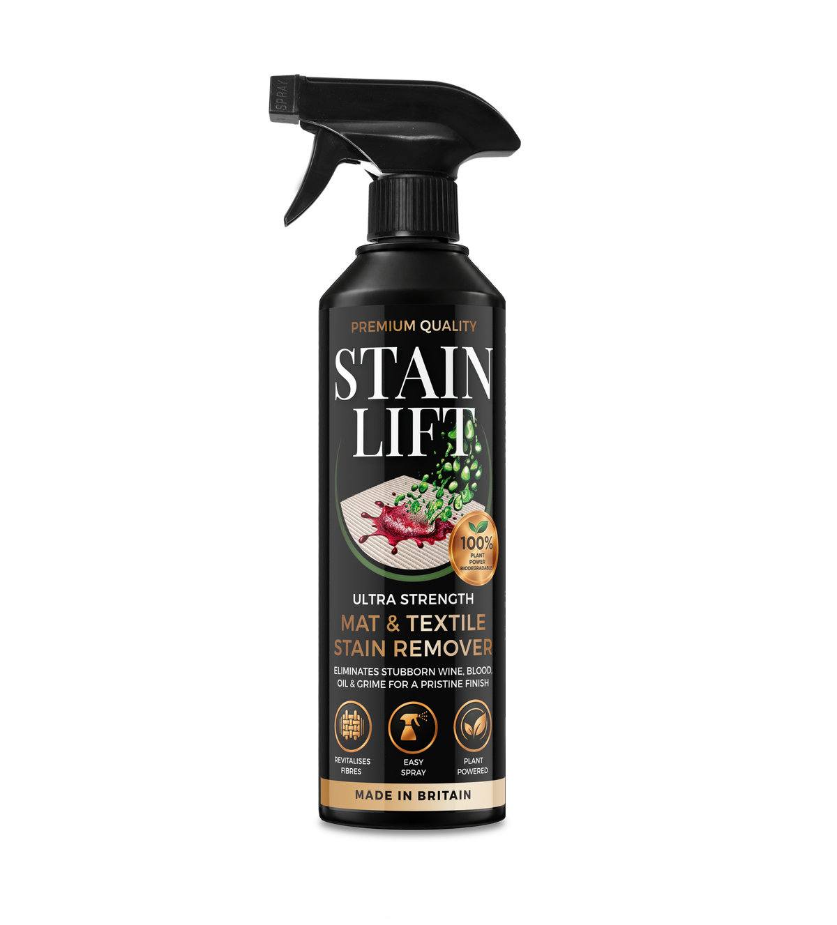 Stain Lift 500ml mat and textile stain remover bottle